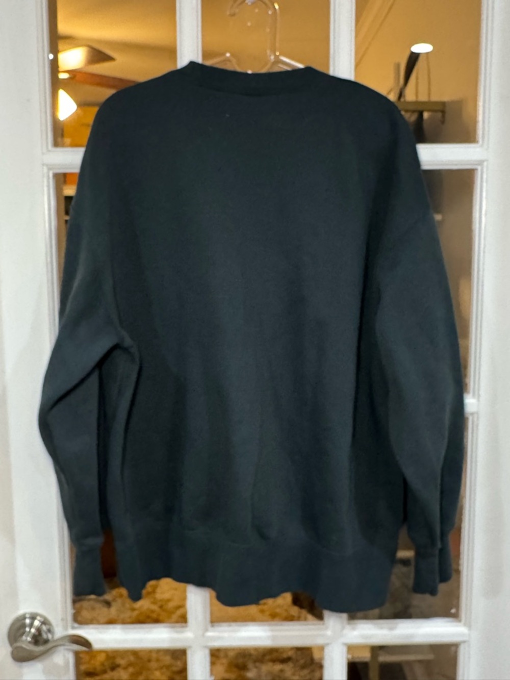 Nike Dark Green Crewneck Sweatshirt with White Swoosh - Picture 5 of 5